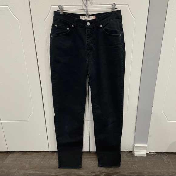 Levi's Black 512 Slim Tapered Jeans - Picture 1 of 14